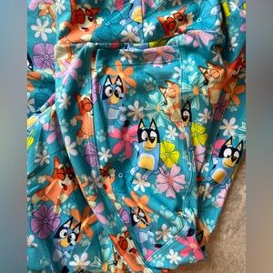 Bluey Leggings Mum & Dad Floral Pattern Print Women's Size 22-26